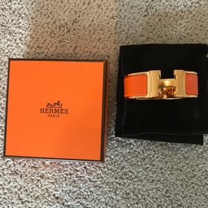 Hermes Clic H bracelet - orange